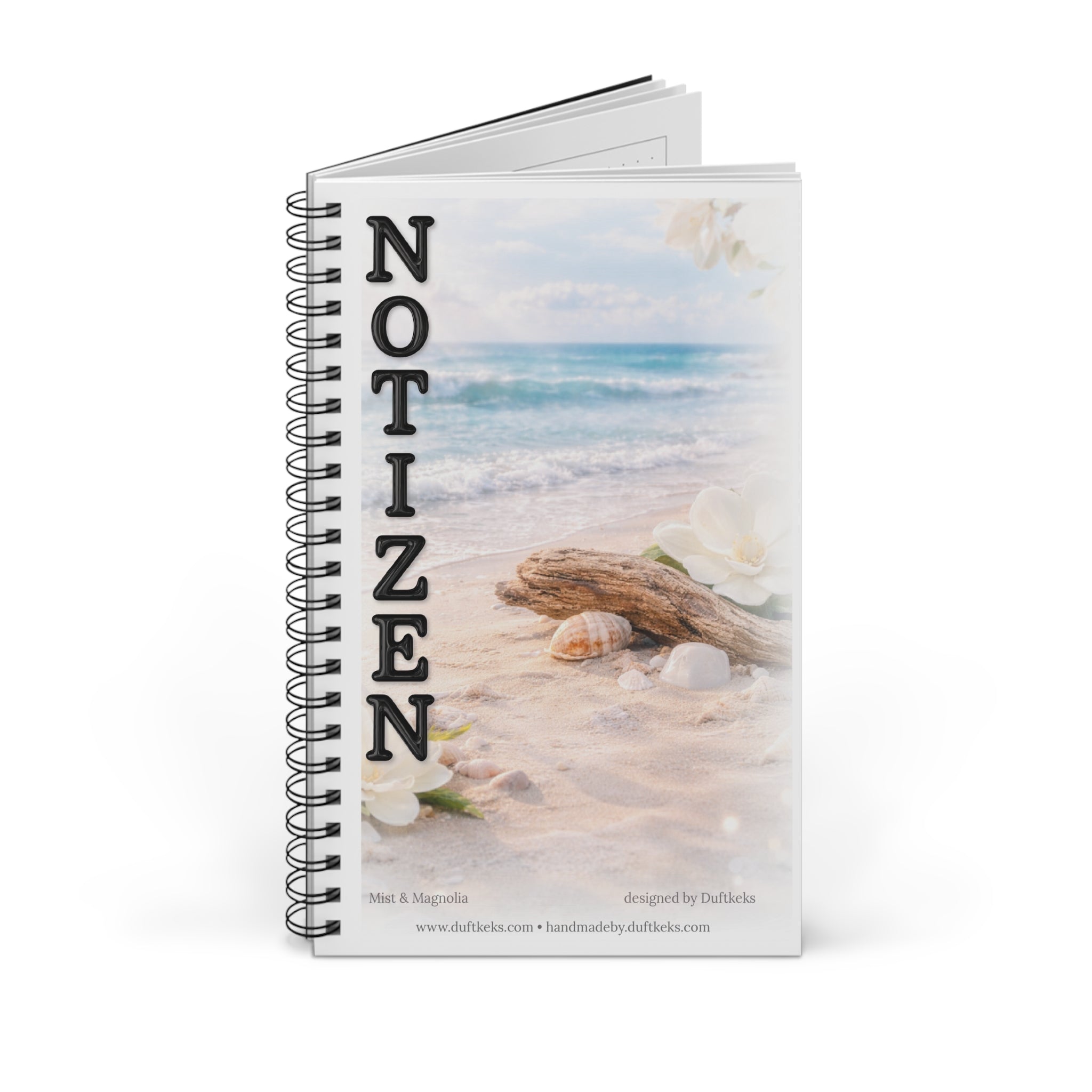 Spiralnotizbuch "Meeresruhe" - verschiedene Ausführungen | Journal für Gedanken, Selfcare & Duftmomente